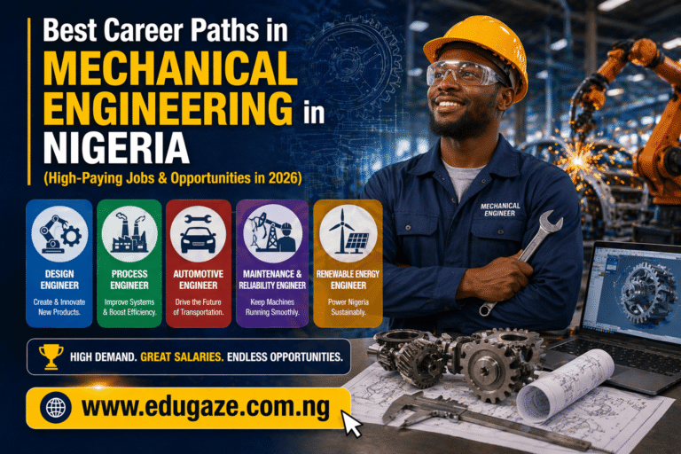 Best Career Paths in Mechanical Engineering in Nigeria (High-Paying Jobs & Opportunities in 2026)