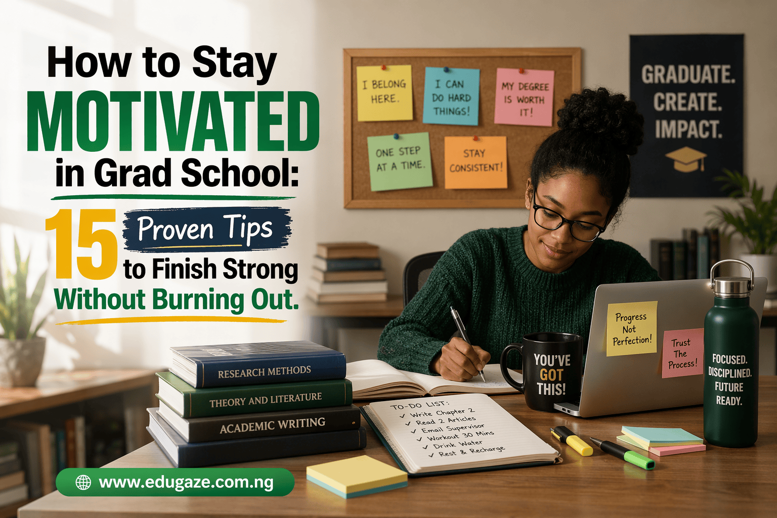 How to Stay Motivated in Grad School: 15 Proven Tips to Finish Strong Without Burning Out