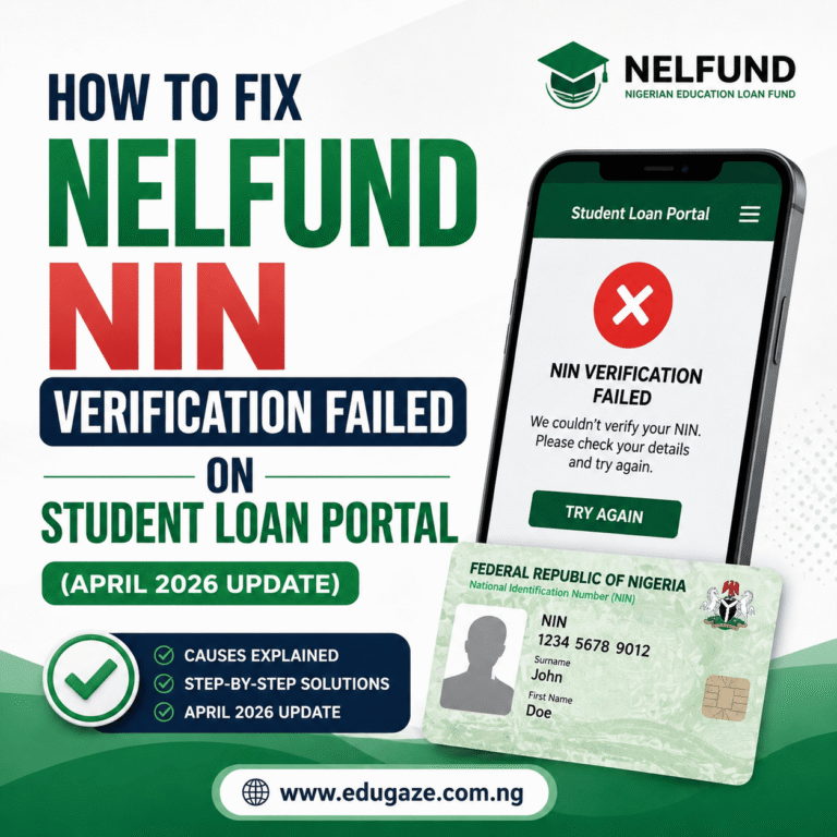 How to Fix NELFUND NIN Verification Failed on Student Loan Portal (April 2026 Update)