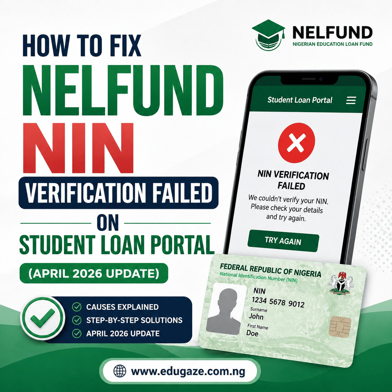 How to Fix NELFUND NIN Verification Failed on Student Loan Portal (April 2026 Update)