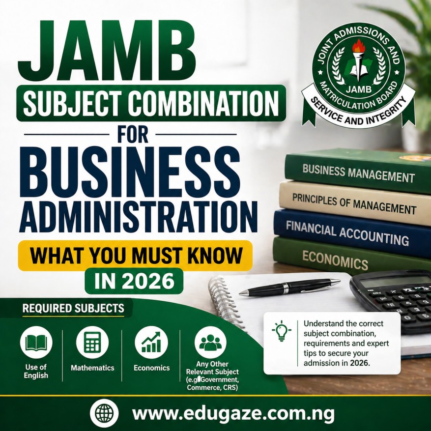 JAMB Subject Combination for Business Administration: What You Must Know in 2026