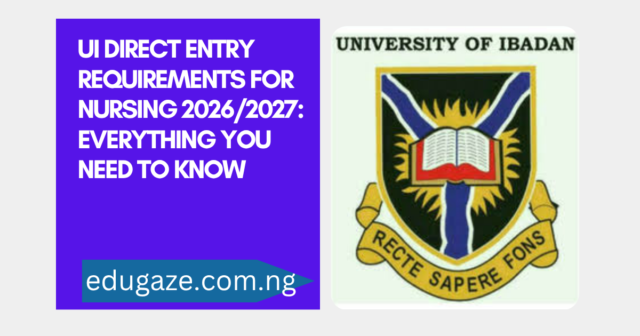 UI Direct Entry Requirements for Nursing 2026/2027: Everything You Need ...